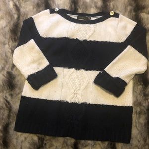 Navy and white sweater The Limited